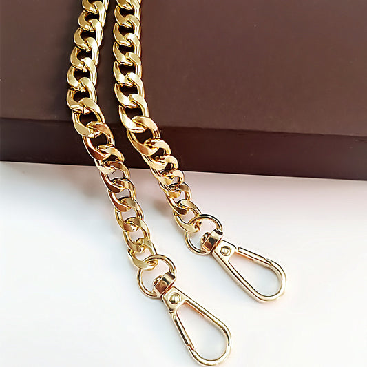 Chain Bag with Shoulder strap Aluminum Chain DIY Chain Bag Accessories Flat chain chain with single shoulder chain