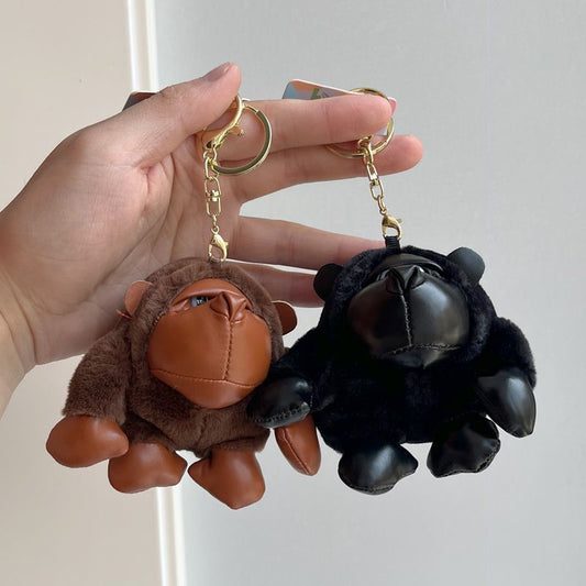 Plush black brown gorilla rope pendant Bag pendant bag pendant keychain pendant