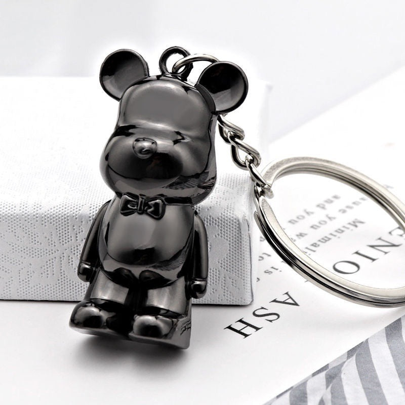 Bow tie Violence Keychain pendant Bear bow pendant Modern art bag accessories