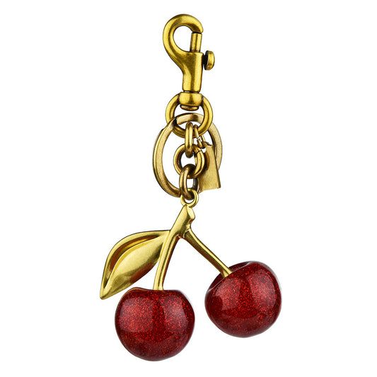 Cherry Keychain bag pendant Women's bag accessories Beautiful car keychain