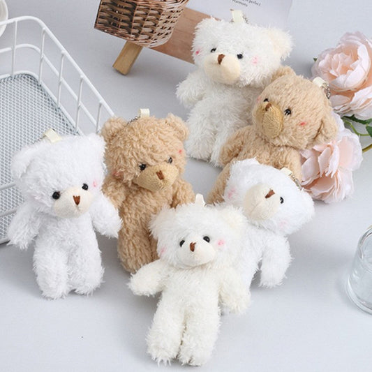 Cute blush Bear Plush Big head Bear Teddy one-piece bear Pack Accessories Bouquet accessories Teddy Bear pendant