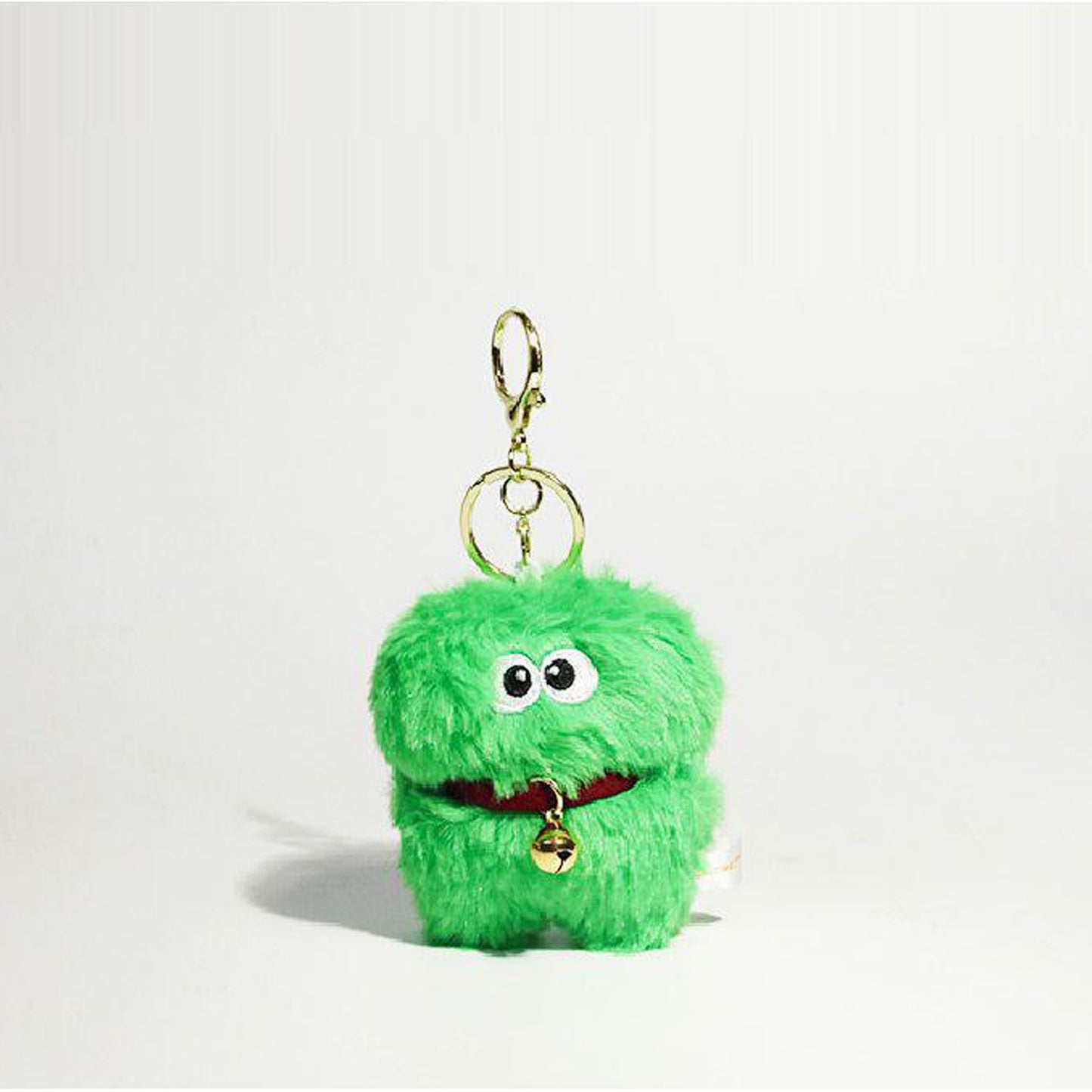 Little monster bag pendant Cute plush doll pendant couple pendant keychain green