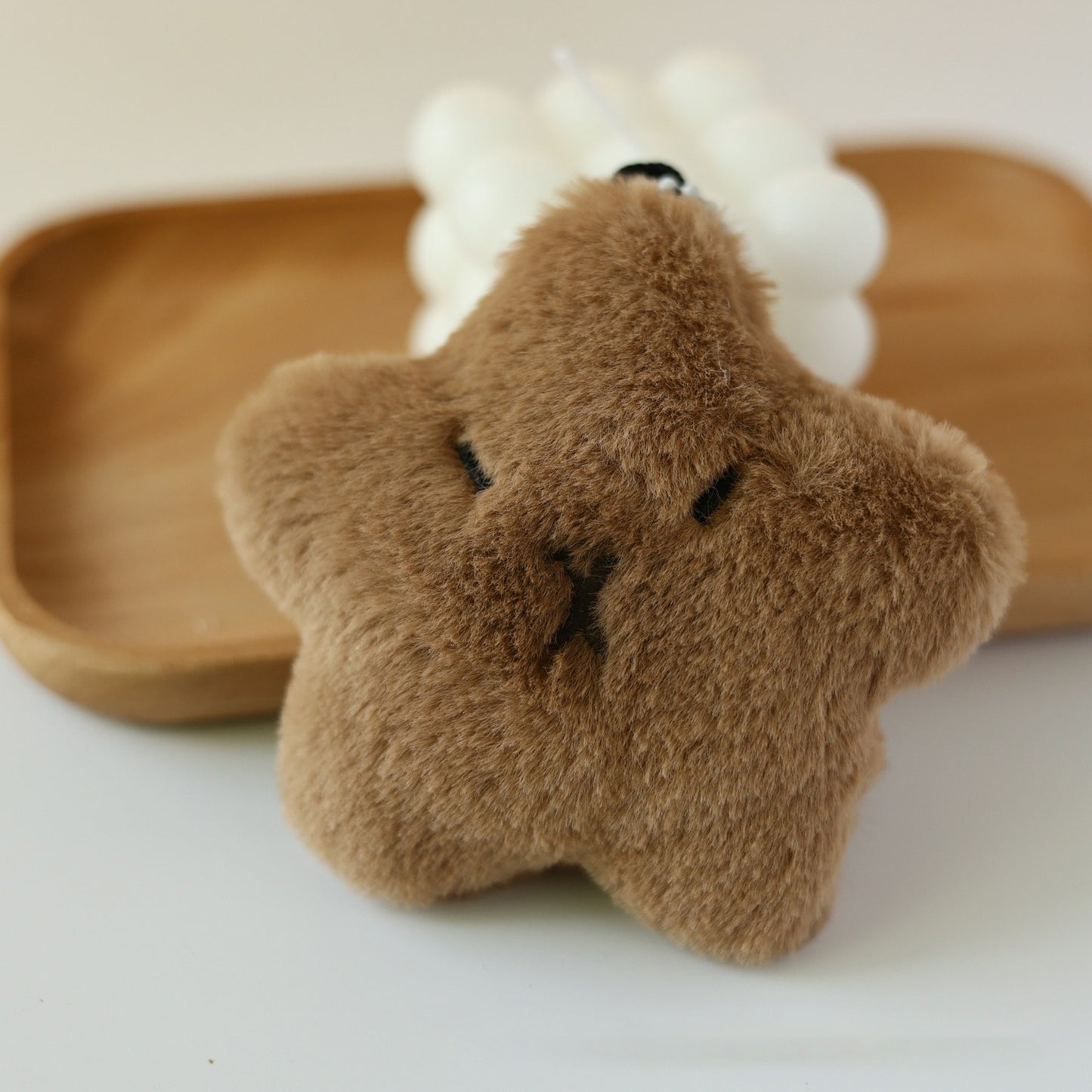 Cute Capybara Stars Kapibala plush pendant bag Keychain pendant doll doll cartoon Little Siam